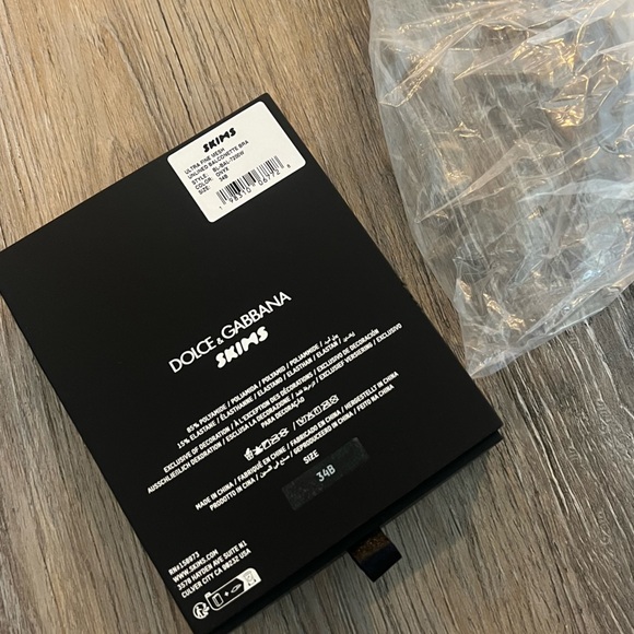 NWT Skims x Dolce & Gabbana Ultra Fine Mesh Unlined Balconette Bra - Picture 12 of 15